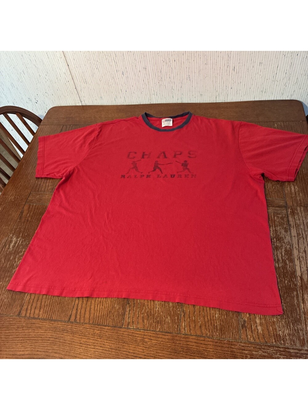 Vintage Chaps Ralph Lauren Baseball T-Shirt Men’s XXL Triple Batter 90’s *Rare*